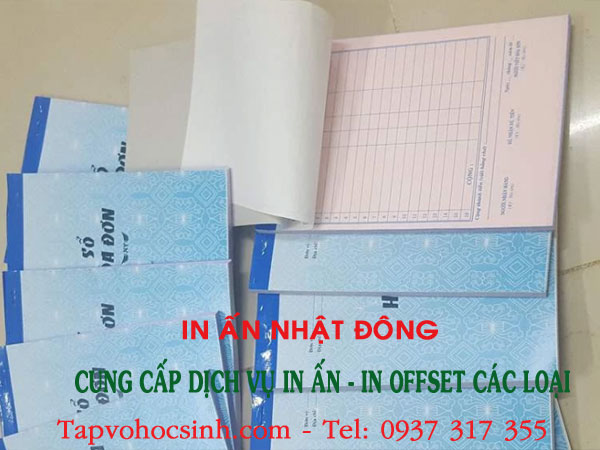 in hoá đơn bán lẻ 3 liên