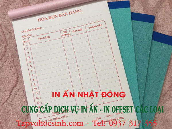 giá in hoá đơn bán lẻ Gò Vấp