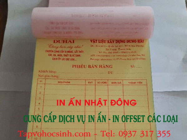 quy trình thiết kế in hoá đơn bán lẻ Gò Vấp