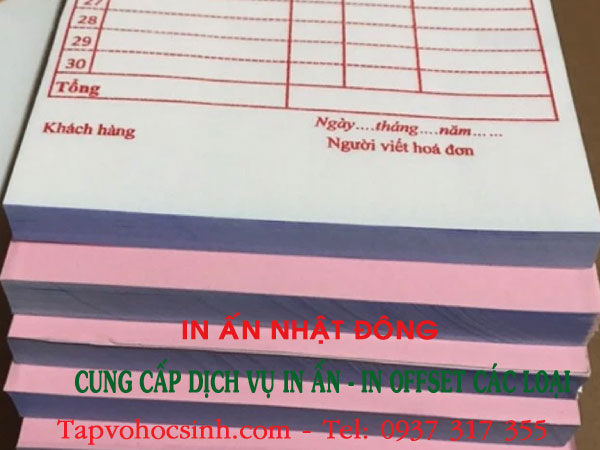 in hoá đơn bán lẻ Gò Vấp